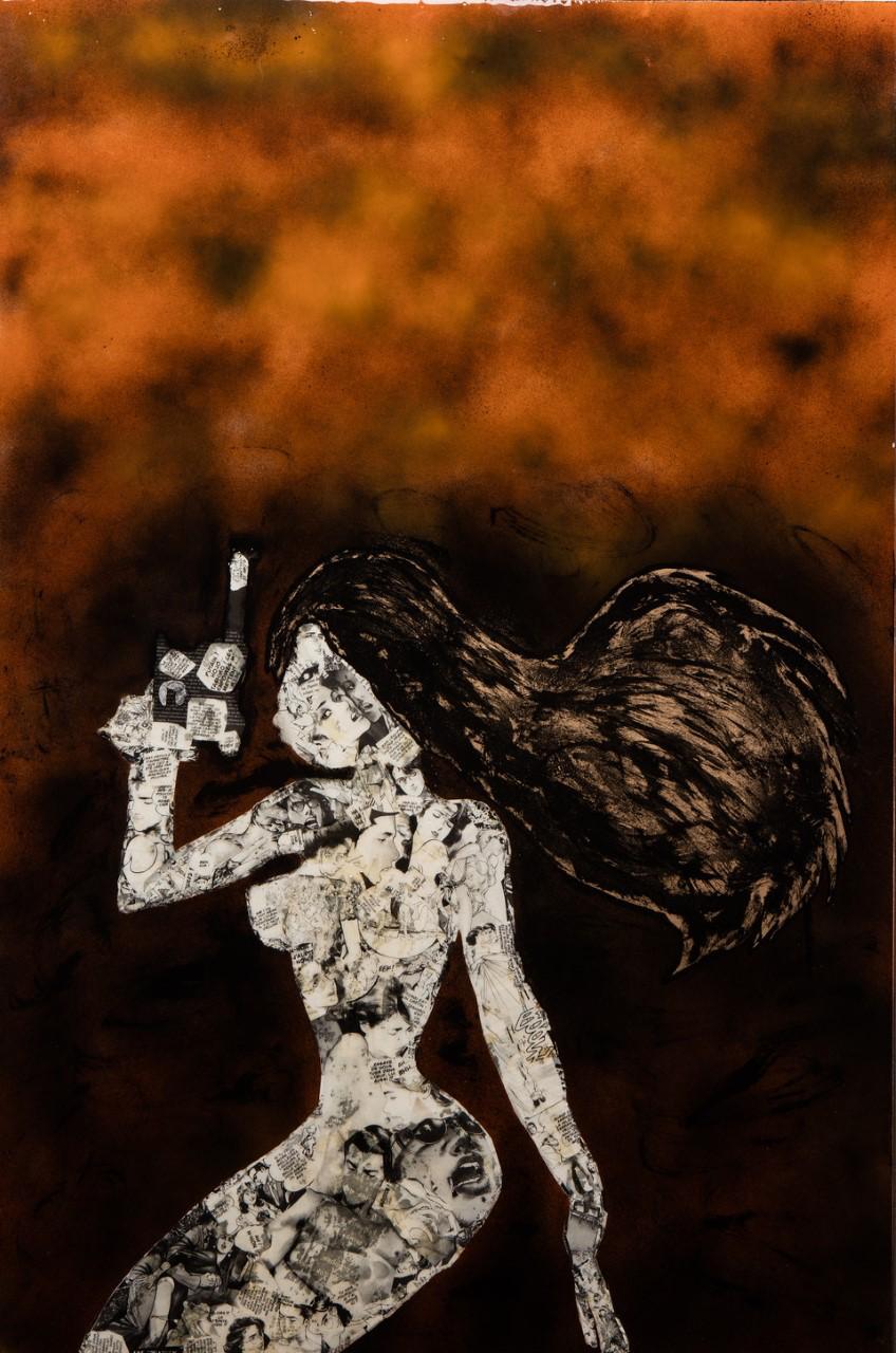 Mixed media collage by Arlette LIMA — Layered Selves